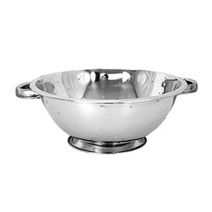 Thunder Group SLIL001 3 Qt Stainless Steel Perforated Colander w/ Footed Base