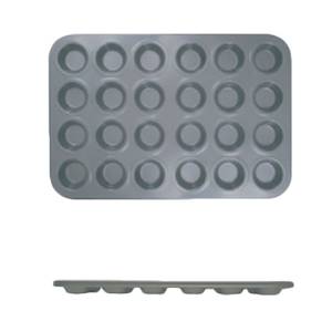 Thunder Group SLKMP124 24 Cup Non-Stick Carbon Steel Muffin Pan