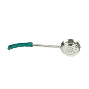Thunder Group SLLD106P 6 oz Stainless Steel Perf. Green Handle Portion Controller