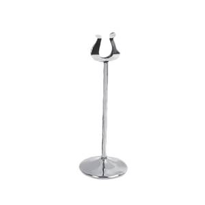 Thunder Group SLMH008 8" Tall Stainless Steel Harp Style Table Card Stand - 1 Doz