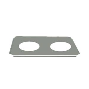 Thunder Group SLPHAP088 Stainless Steel 2 Opening Adapter Plates for Round Inserts