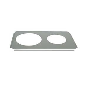 Thunder Group SLPHAP068 Stainless Steel 2 Opening Adapter Plates for Round Inserts
