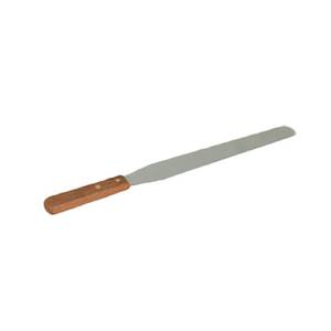Thunder Group SLPSP010 10" Stainless Steel Icing Spatula w/ Wooden Handle