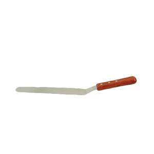 Thunder Group SLPSP010C 9-1/2" Stainless Steel Offset Spatula w/ Wooden Handle