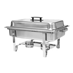 Thunder Group SLRCF001 8 Qt Stainless Steel Welded Full Size Chafer