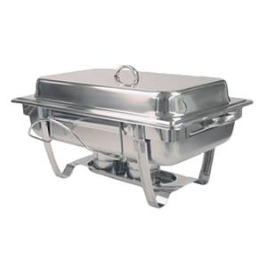 Thunder Group SLRCF0833BT 8 Qt Stainless Steel Stackable Chafer w/ Lift Off Lid