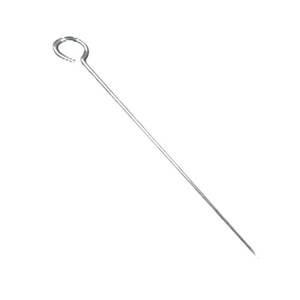 Thunder Group SLRK008 8" Stainless Steel Skewer w/ Round Looped Handle - 1 Doz