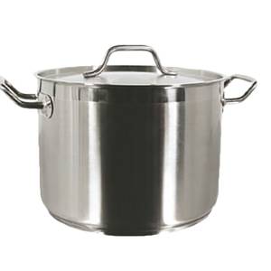 Thunder Group SLSPS4008 8 Qt Stainless Steel Induction Stock Pot w/ Lid