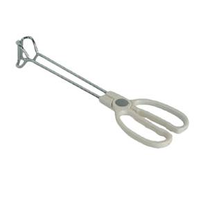 Thunder Group SLSR010 10" Stainless Steel Scissor Tongs with Safety Handle