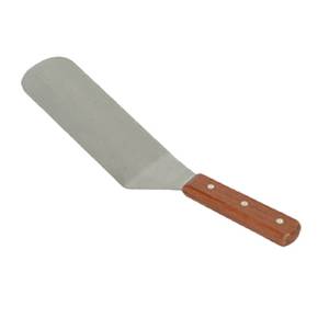 Thunder Group SLTWBT006 12.5" Stainless Steel Solid Turner w/ Wooden Handle