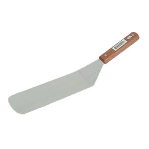 Thunder Group SLTWBT010 14.5" Stainless Steel Solid Turner w/ Wooden Handle