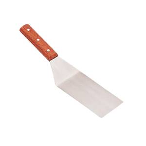 Thunder Group SLTWBT075 12-1/2" Straight Blade Solid Turner w/ Wooden Handle