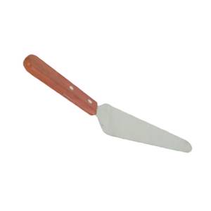 Thunder Group SLTWPS006 2-1/2" X 5" Stainless Steel Pizza Server w/ Wood Handle