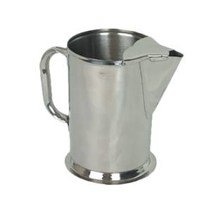 Thunder Group SLWP064 64 oz Stainless Steel Water Pitcher w/ Handle & Ice Guard