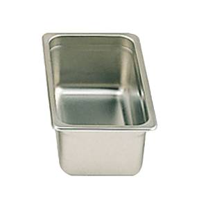 Thunder Group STPA2134 1/3 Size 22 Gauge Stainless Steel Steam Table Pan - 4" Deep