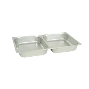Thunder Group STPA3022 Full Size Divided Stainless Steel Steam Table Pan - 2-1/2" D
