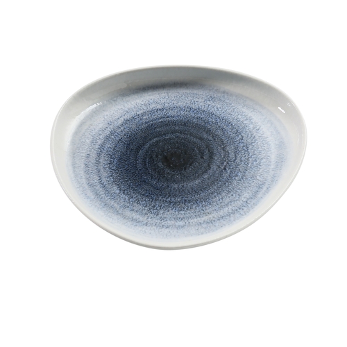 Yanco China UN-309 Universe China 9" x 8.5" Triangular Dinner Plate - 2 Doz