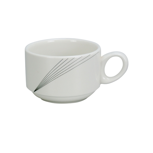 Yanco China UR-001 Urban Line Bone White Porcelain 7 oz. 3.4" dia. Cup - 3 Doz