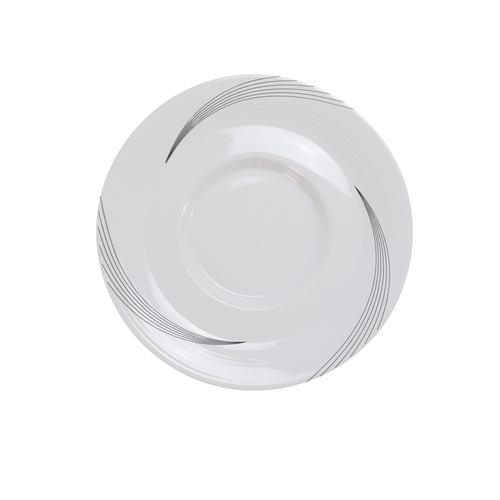 Yanco China UR-002 Urban Line Bone White Porcelain 5.5" dia. Saucer - 3 Doz