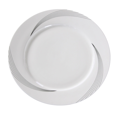 Yanco China UR-106 Urban Line Bone White Porcelain 6.25" dia. Plate - 3 Doz