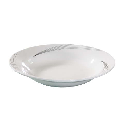 Yanco China UR-311 Urban Line Bone White Porcelain 22 oz. Pasta Bowl - 1 Doz