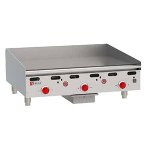 Wolf Commercial ASA36 36"W x 24" Heavy Duty Thermostatic Countertop Gas Griddle