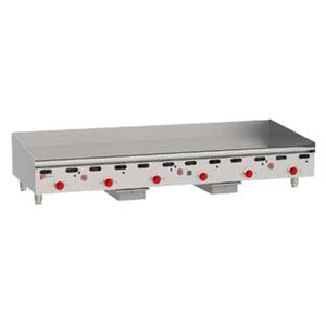 Wolf Commercial ASA72 72"W x 24" Heavy Duty Thermostatic Countertop Gas Griddle