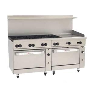 Wolf Commercial C72SC-8B24GT 72" Gas Challenger XL Restaurant Range w/(8) 30 KBTU burners