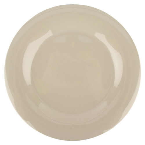 GET WP-10-DI Diamond Ivory Melamine 10.5" dia. Wide Rim Plate - 1 Doz