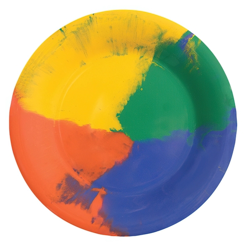 GET WP-12-CE Diamond Celeberation Melamine 12" dia. Wide Rim Plate- 1 Doz