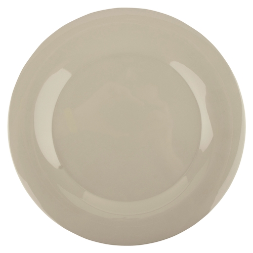 GET WP-12-DI Diamond Ivory Melamine 12" dia. Wide Rim Plate - 1 Doz