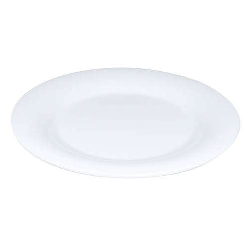 GET WP-12-DW Diamond White Melamine 12" dia. Wide Rim Plate - 1 Doz