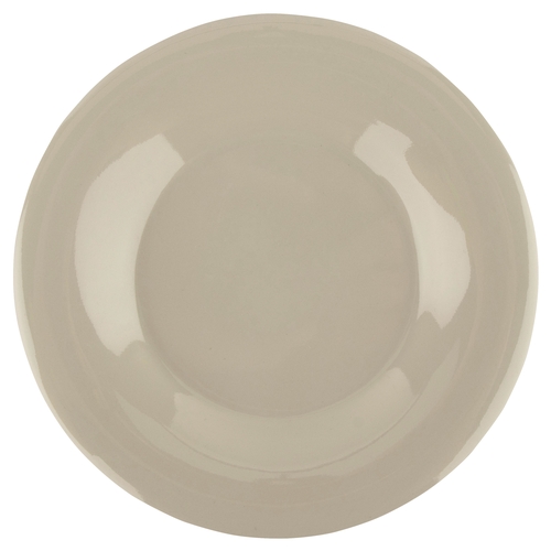 GET WP-5-DI Diamond Ivory Melamine 5.5" dia. Wide Rim Plate - 4 Doz