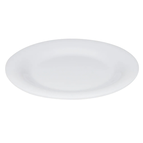 GET WP-5-DW Diamond White Melamine 5.5" dia. Wide Rim Plate - 4 Doz
