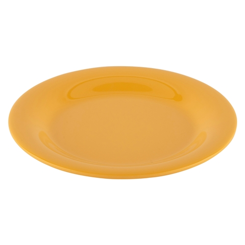 GET WP-6-TY Diamond Tropical Yellow Melamine 6.5" dia. Wide Rim Plate