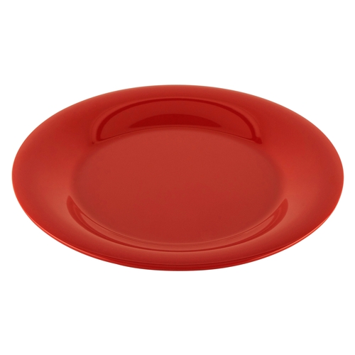 GET WP-7-CR Diamond Harvest Cranberry Melamine 7.5" dia. Wide Rim Plate