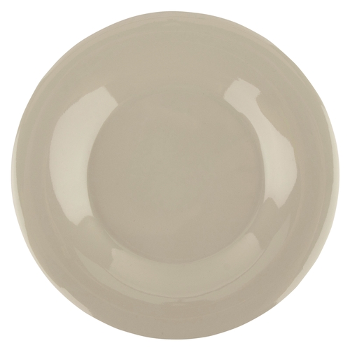 GET WP-7-DI Diamond Ivory Melamine 7.5" dia. Wide Rim Plate - 4 Doz