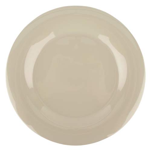 GET WP-9-DI Diamond Ivory Melamine 9" dia. Wide Rim Plate - 2 Doz