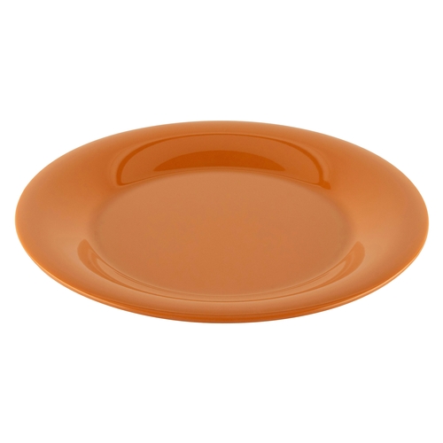 GET WP-9-PK Diamond Harvest Pumpkin Melamine 9" dia. Wide Rim Plate