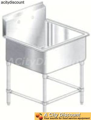 Aero Manufacturing PS1-2424 1 Compartment Sink Aero Stainless Steel 24in x 24in bin