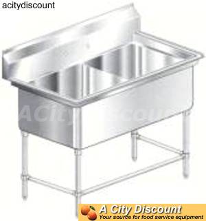 Aero Manufacturing PS2-2118 2 compartment Sink Aero S/s Commercial 21in x 18in bins
