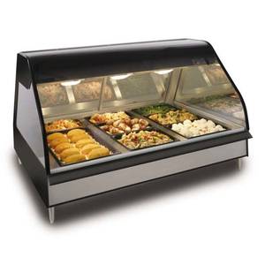 Alto-Shaam ED2SYS-48/P-BLK Halo 48" Self Service Heated Display System Euro Style Base