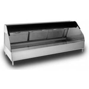 Alto-Shaam ED2-72/P-BLK 72in Counter Top Halo Heated Self Service Food Display