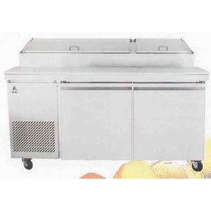 Ascend JPP-7109 6Ft Pizza Prep Cooler Stainless Table Holds 9 Pans
