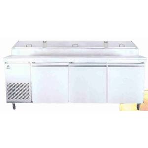 Ascend JPP-9212 Pizza Prep Cooler Table 92in Wide Holds 12 Pans