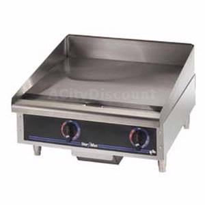 Star 624TSPD Countertop 24in Gas Griddle With Thermostat & Safety Pilot