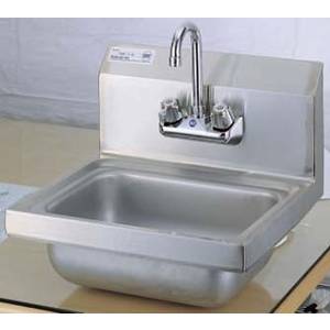 Green World by Turbo Air TSS-1-H 17"W x 15" Front To Back x 6"D Wall Mount Hand Sink 8"H