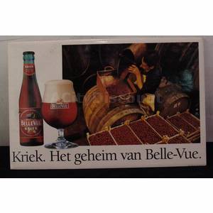 Used Belle-Vue Kriek Restaurant Bar Decorative Hanging Beer Sign 