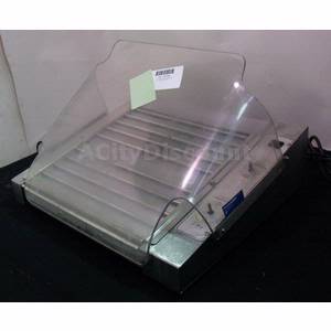 Used Roundup Commercial Hot Dog Roller Grill W/ Sneeze Guard