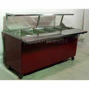 Used Shelley Manufacturing Corp KH-5-NU Commercial 5 Well Electric Hot Food Serving Buffet Table
